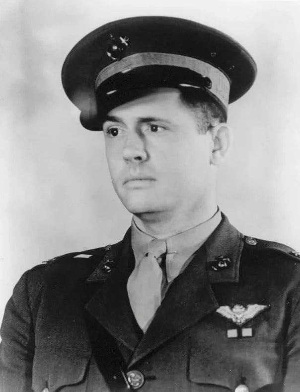 A photograph of Capt. Henry Talmadge Elrod, United States Marine Corps, also known as "Hammerin' Hank"