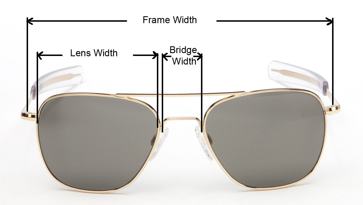 How To Choose Your Sunglasses Size Aviator Sunglasses