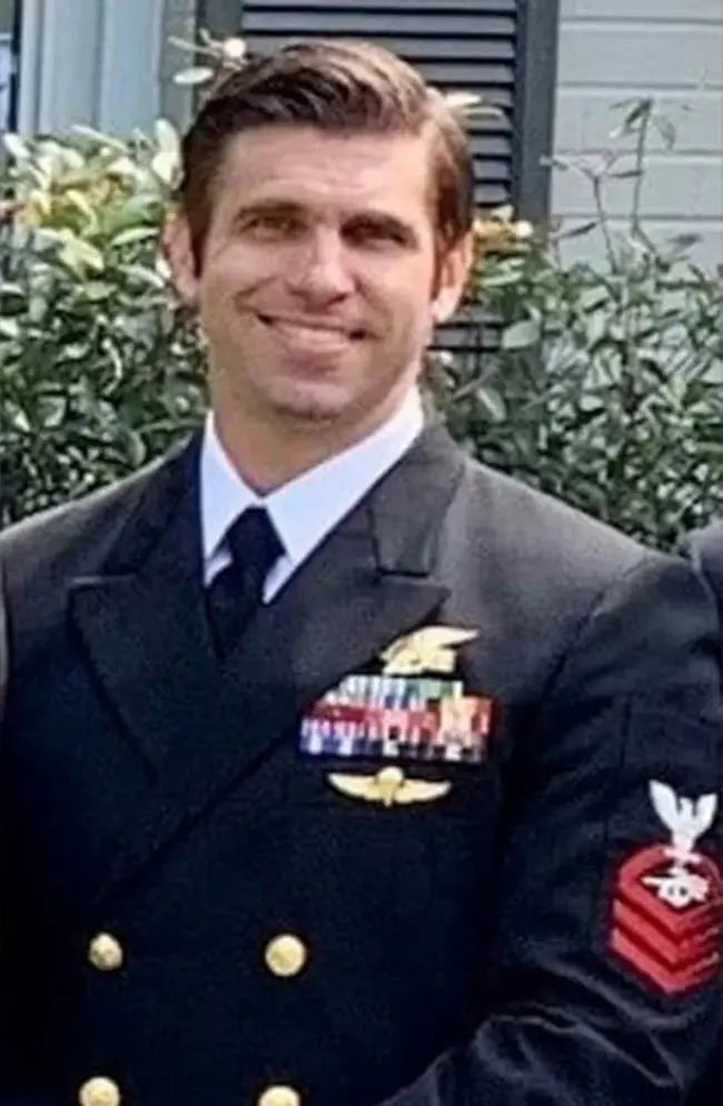 A photograph of Naval Aviation Graduate Elmer Royce Williams after winning his wings of gold.