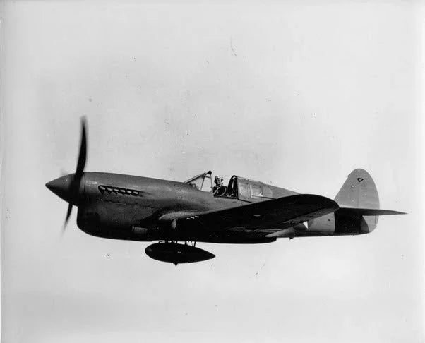 The Curtiss-Wright P-40L Warhawk was armed with FOUR .50-caliber machine guns.
