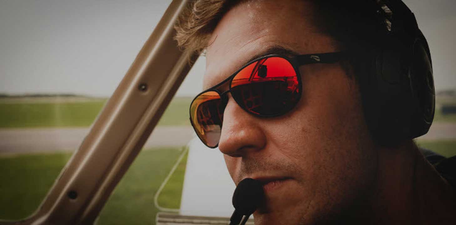 Flying Eyes Sunglasses especially designed for all pilots whether professional pilot, commercial pilot, corporate pilot, student pilot, or private pilot