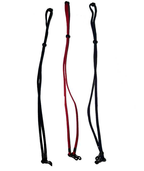 3-Pack Strong Black, Blue & Red Sunglass - Eyeglass Leashes