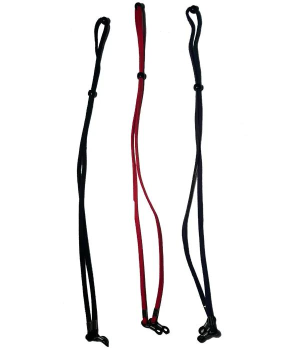 3-Pack Strong Black, Blue & Red Sunglass - Eyeglass Leashes-Retainers-Aviator Sunglasses-Pilot Supplies & Sunglasses LLC
