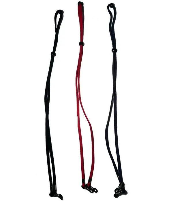 3-Pack Strong Black, Blue & Red Sunglass - Eyeglass Leashes-Retainers-Aviator Sunglasses-Pilot Supplies & Sunglasses LLC