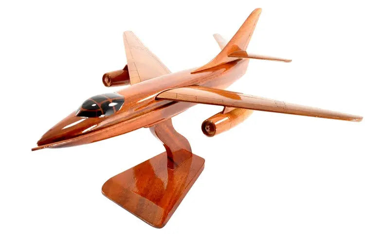 A3 Skywarrier Natural Wood Aircraft Model--Aviator Sunglasses-Premium Wood Designs