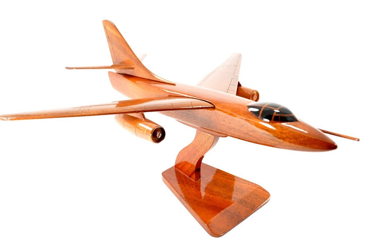 A3 Skywarrier Natural Wood Aircraft Model