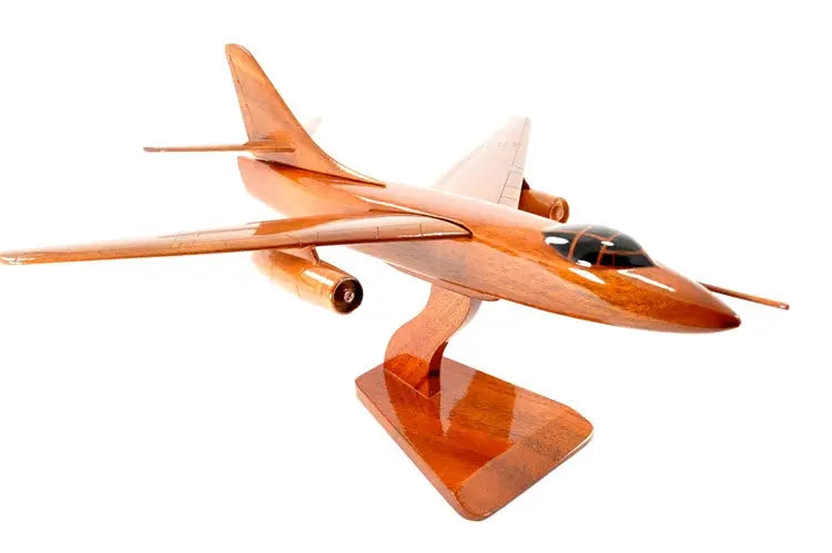 A3 Skywarrier Natural Wood Aircraft Model--Aviator Sunglasses-Premium Wood Designs