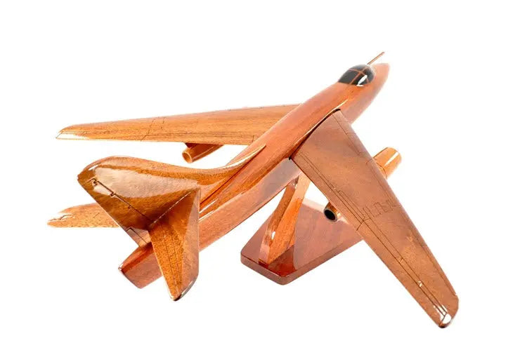 A3 Skywarrier Natural Wood Aircraft Model--Aviator Sunglasses-Premium Wood Designs