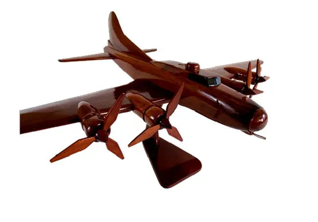 B-17 Flying Fortress Natural Wood Aircraft Model--Aviator Sunglasses-Premium Wood Designs