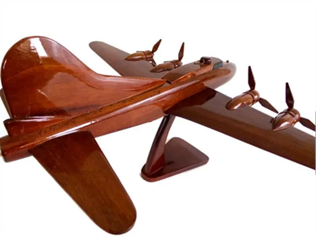 B-17 Flying Fortress Natural Wood Aircraft Model--Aviator Sunglasses-Premium Wood Designs