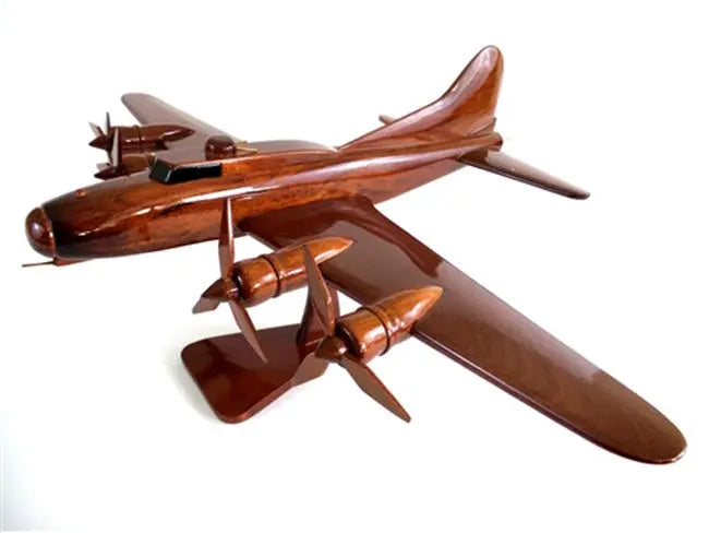 B-17 Flying Fortress Natural Wood Aircraft Model--Aviator Sunglasses-Premium Wood Designs