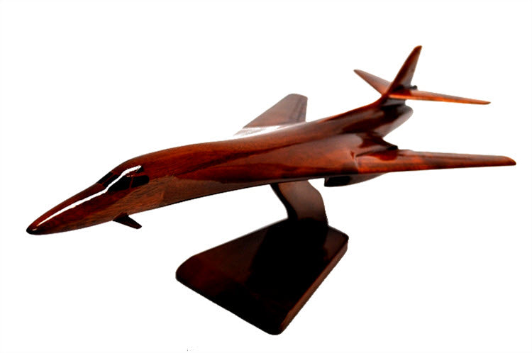 B-1 Lancer Natural Wood Aircraft Model