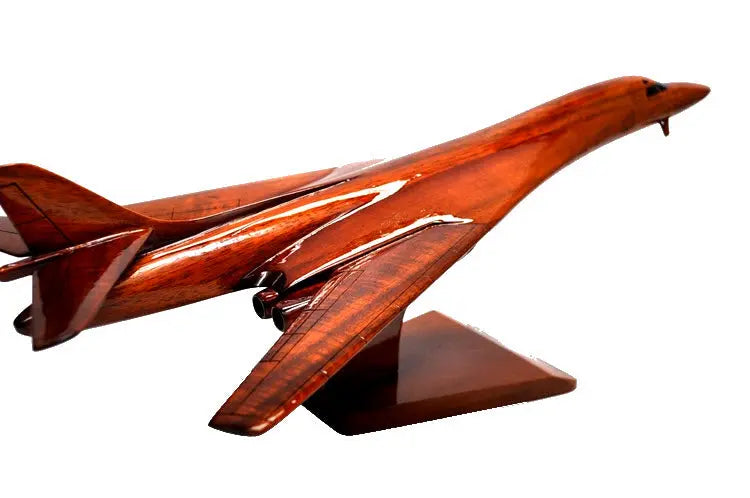 B-1 Lancer Natural Wood Aircraft Model--Aviator Sunglasses-Premium Wood Designs