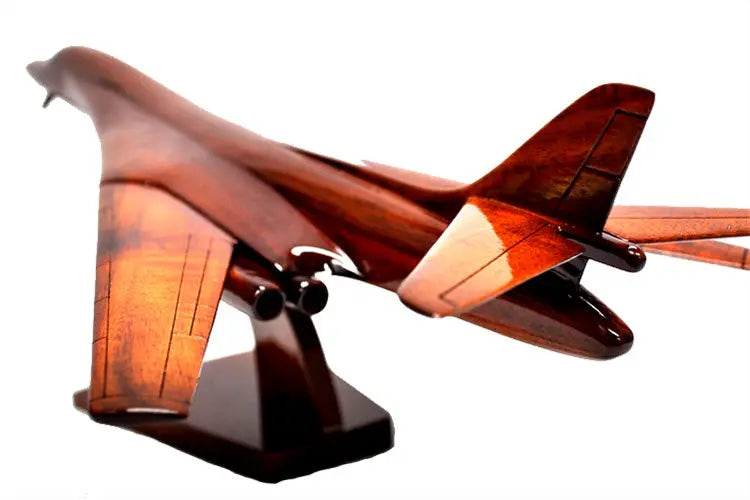 B-1 Lancer Natural Wood Aircraft Model--Aviator Sunglasses-Premium Wood Designs