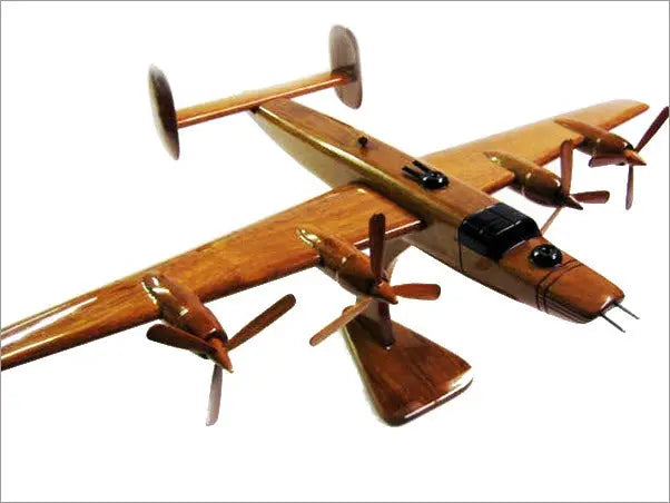 B-24 Liberator Natural Wood Aircraft Model--Aviator Sunglasses-Premium Wood Designs
