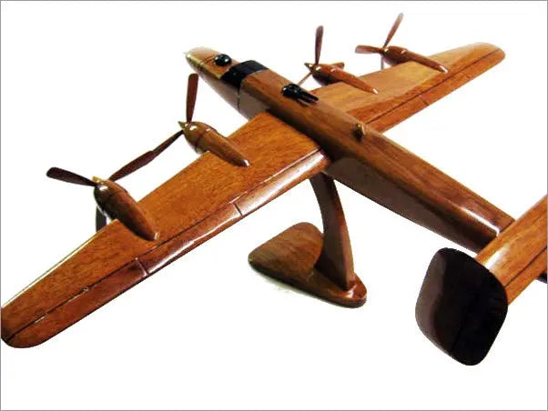 B-24 Liberator Natural Wood Aircraft Model--Aviator Sunglasses-Premium Wood Designs