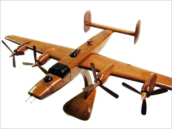 B-24 Liberator Natural Wood Aircraft Model--Aviator Sunglasses-Premium Wood Designs