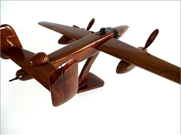 B-25 Mitchell Natural Wood Aircraft Model--Aviator Sunglasses-Premium Wood Designs