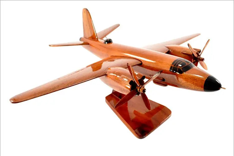 B-26 Marauder Natural Wood Aircraft Model--Aviator Sunglasses-Premium Wood Designs