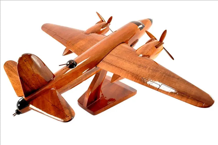 B-26 Marauder Natural Wood Aircraft Model--Aviator Sunglasses-Premium Wood Designs