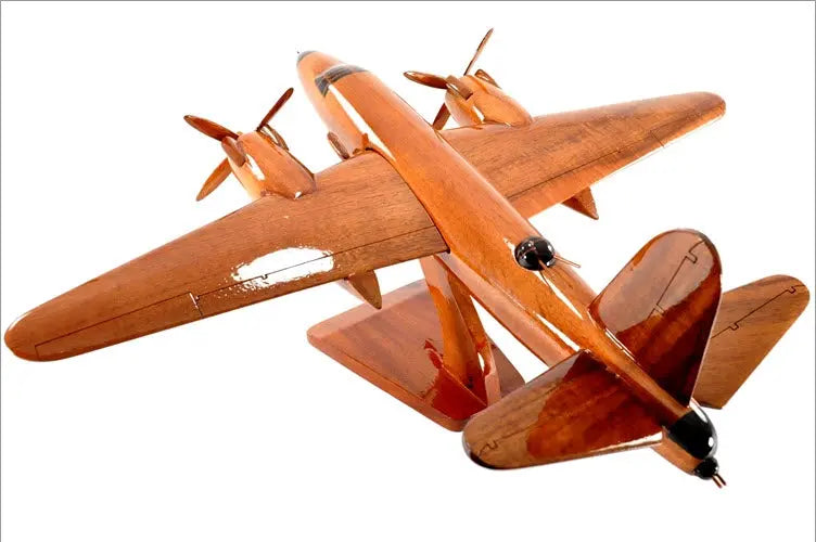 B-26 Marauder Natural Wood Aircraft Model--Aviator Sunglasses-Premium Wood Designs