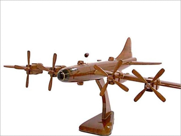 B-29 Superfortress Natural Wood Aircraft Model