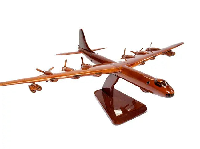 B-36 Peacemaker Natural Wood Aircraft Desk Model--Aviator Sunglasses-Premium Wood Designs