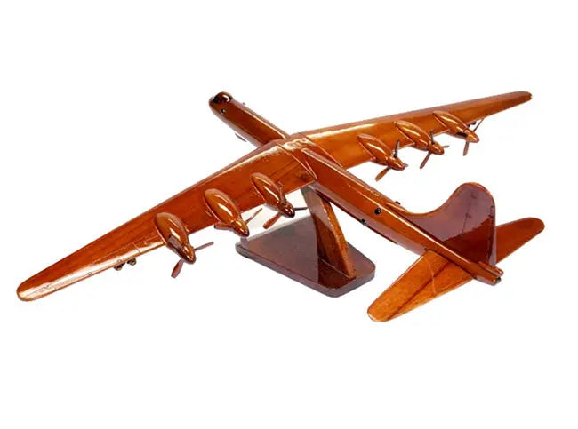 B-36 Peacemaker Natural Wood Aircraft Desk Model--Aviator Sunglasses-Premium Wood Designs