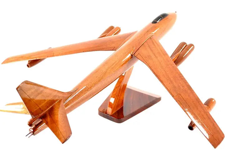 B-47 Stratojet Natural Wood Aircraft Desk Model--Aviator Sunglasses-Premium Wood Designs