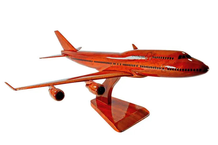 Boeing 757 Premium Airplane Natural Wood Aircraft Desk Model--Aviator Sunglasses-Premium Wood Designs