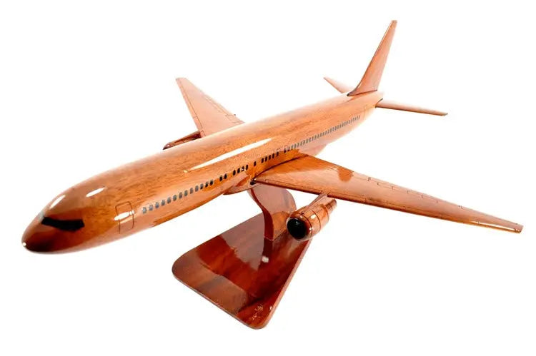 Boeing 767 Premium Airplane Natural Wood Aircraft Desk Model--Aviator Sunglasses-Premium Wood Designs
