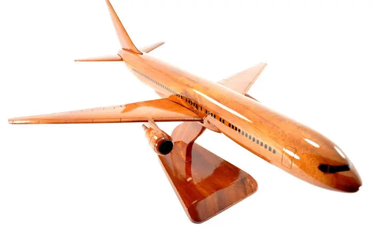 Boeing 767 Premium Airplane Natural Wood Aircraft Desk Model--Aviator Sunglasses-Premium Wood Designs