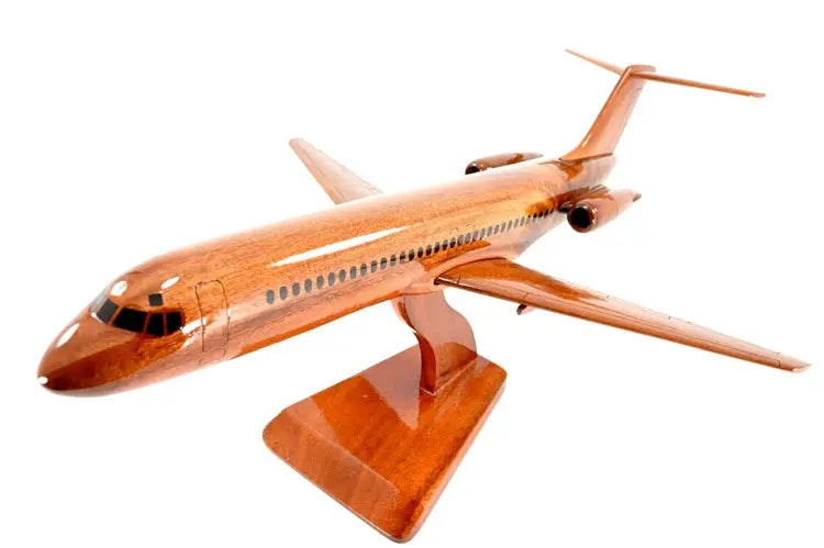 Boeing 777 Premium Airplane Natural Wood Aircraft Desk Model--Aviator Sunglasses-Premium Wood Designs