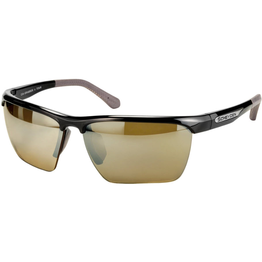 Scheyden Golf Sunglasses with a Black Frame and LT33 Bronze Lenses