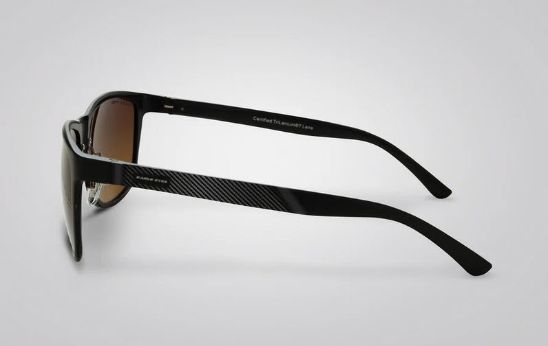 Stunning Eagle Eyes Carbon sunglasses have carbon fiber temples combined with Polarized TriLenium lenses