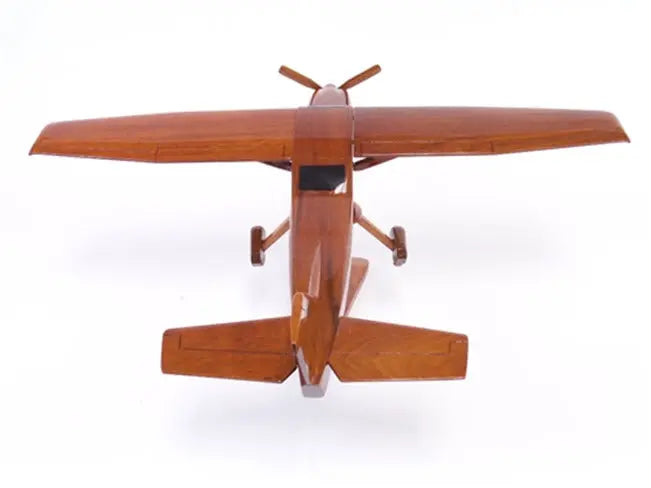 Cessna 182 Skylane Natural Wood Aircraft Model--Aviator Sunglasses-Premium Wood Designs