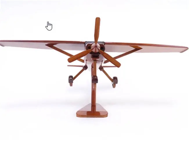 Cessna 182 Skylane Natural Wood Aircraft Model--Aviator Sunglasses-Premium Wood Designs