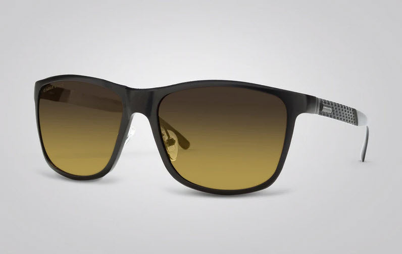 The Eagle Eyes Carbon sunglasses have a unique carbon fiber temple club style polarized sunglasses.