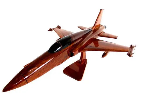 F-5 Freedom Fighter Natural Wood Aircraft Model--Aviator Sunglasses-Premium Wood Designs
