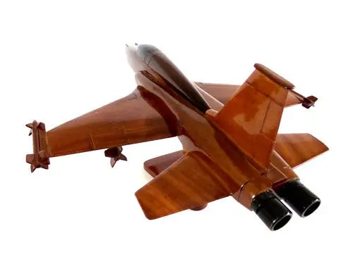 F-5 Freedom Fighter Natural Wood Aircraft Model--Aviator Sunglasses-Premium Wood Designs