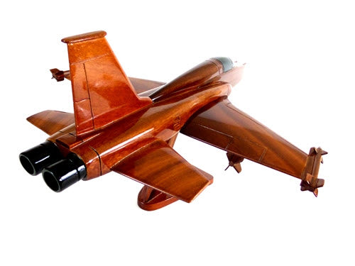 F-5 Freedom Fighter Natural Wood Aircraft Model