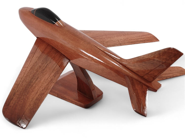 F-86 Sabre Fighter Natural Wood Aircraft Model