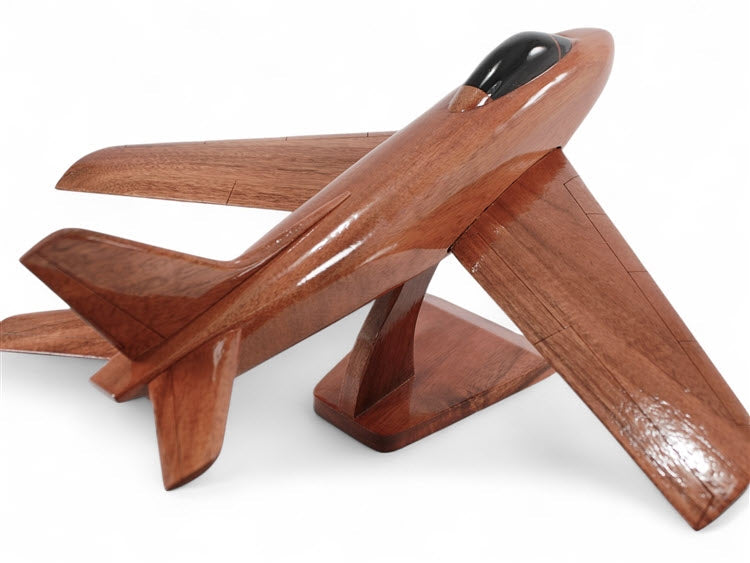 F-86 Sabre Fighter Natural Wood Aircraft Model