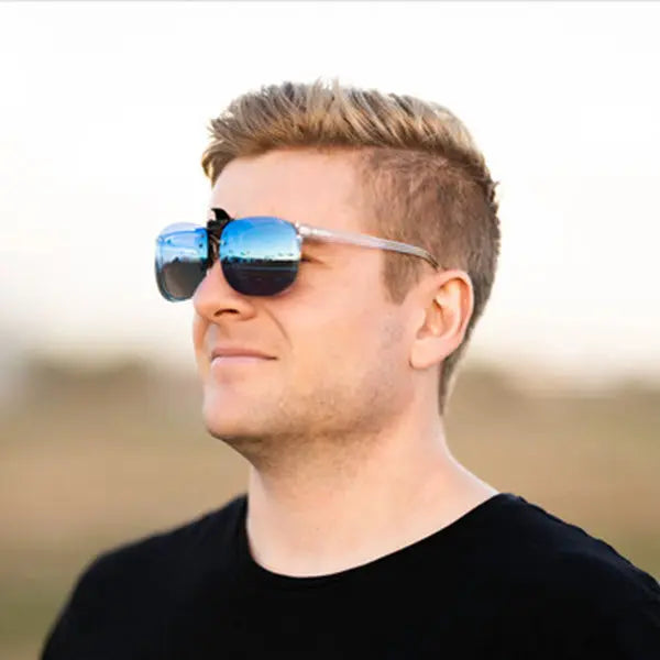 Method Seven Pilot Clip-On Sunglasses-Clip-On-Aviator Sunglasses-Method Seven