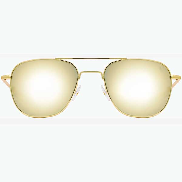 AO Eyewear American Optical Original Pilot Gold Frame Sunglasses