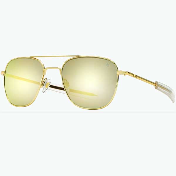 AO Eyewear American Optical Original Pilot Gold Frame Sunglasses