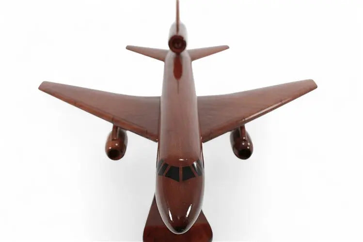 KC-10 Extender Natural Mahogany Wood Aircraft Model--Aviator Sunglasses-Premium Wood Designs