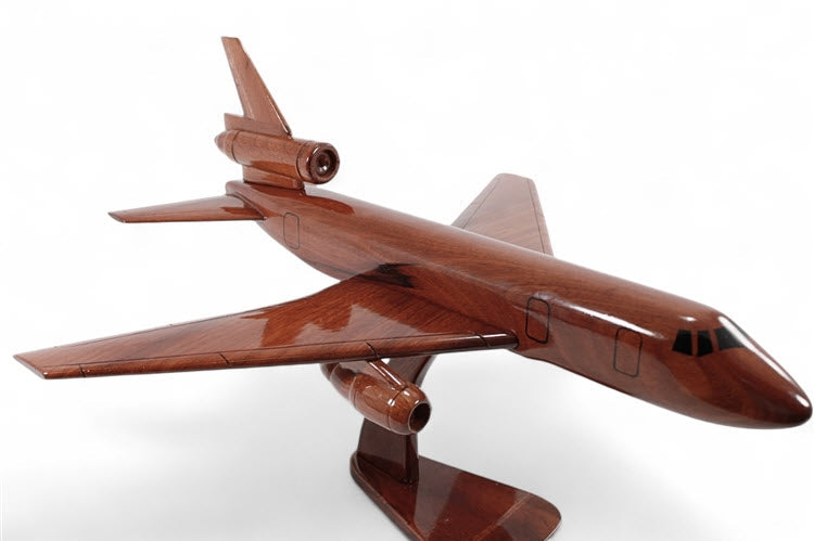 KC-10 Extender Natural Mahogany Wood Aircraft Model