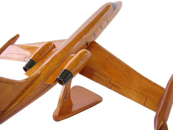 Lear Jet 35 Natural Wood Aircraft Model--Aviator Sunglasses-Premium Wood Designs