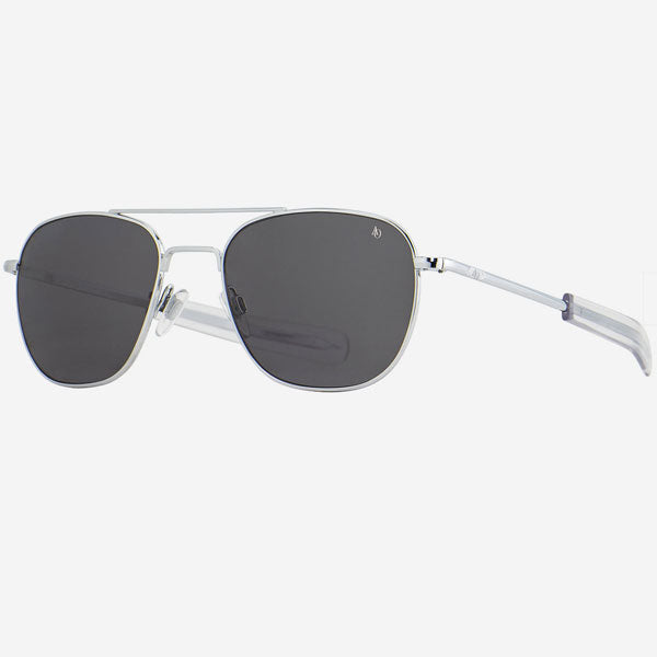 AO Eyewear American Optical Original Pilot Silver Frame Sunglasses